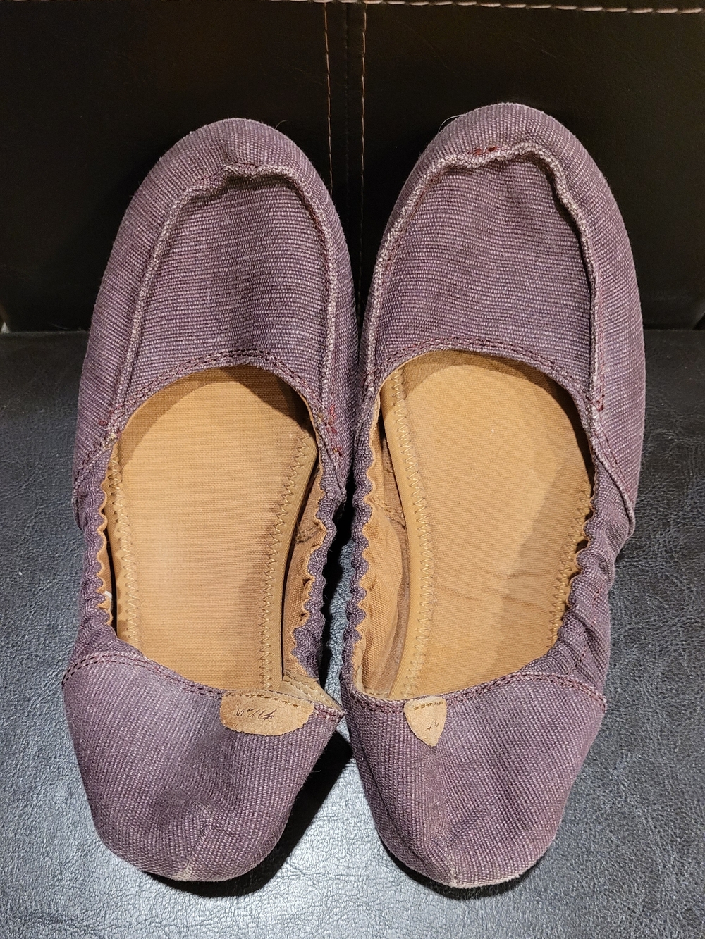 Sanuk Women's Purple Canvas Slip-On Flats